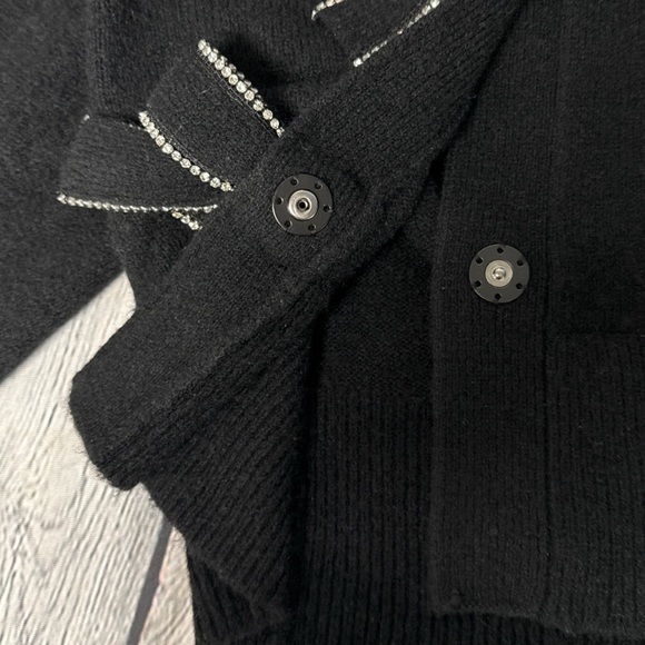 Express Rhinestone Bow Cardigan - Picture 8 of 9